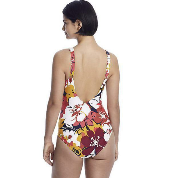 Anne Cole Signature Wallflower Plunge One-Piece - Picture 4 of 15